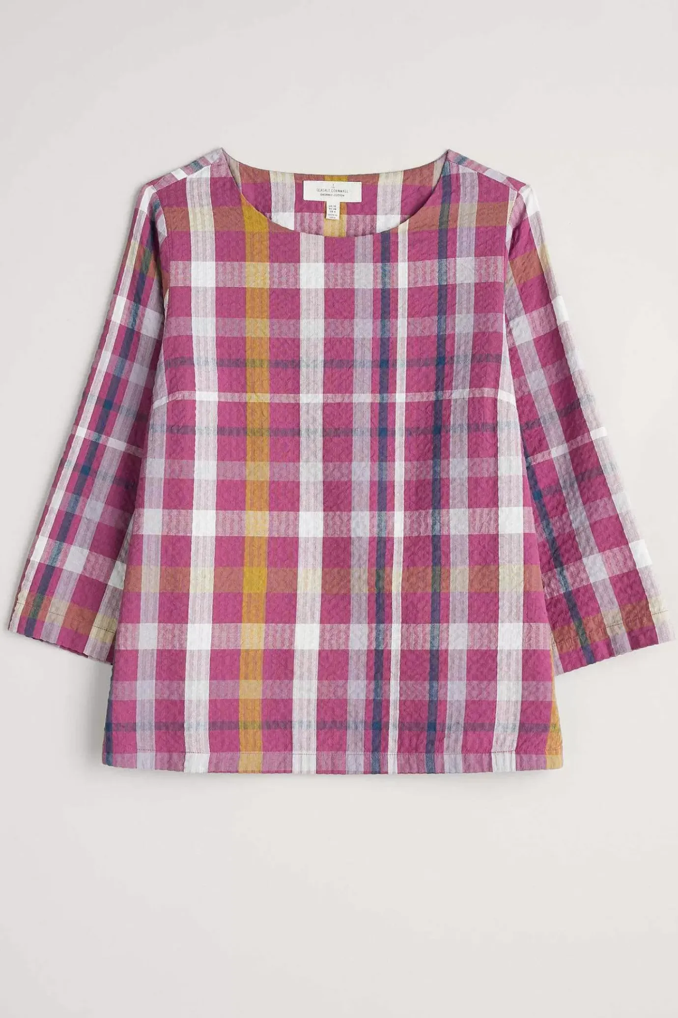 Seasalt Cornwall Riding High Checked Top<Women Tops