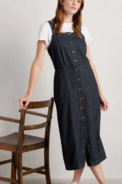 Seasalt Cornwall River Rock Midi Pinafore Dress<Women Dresses