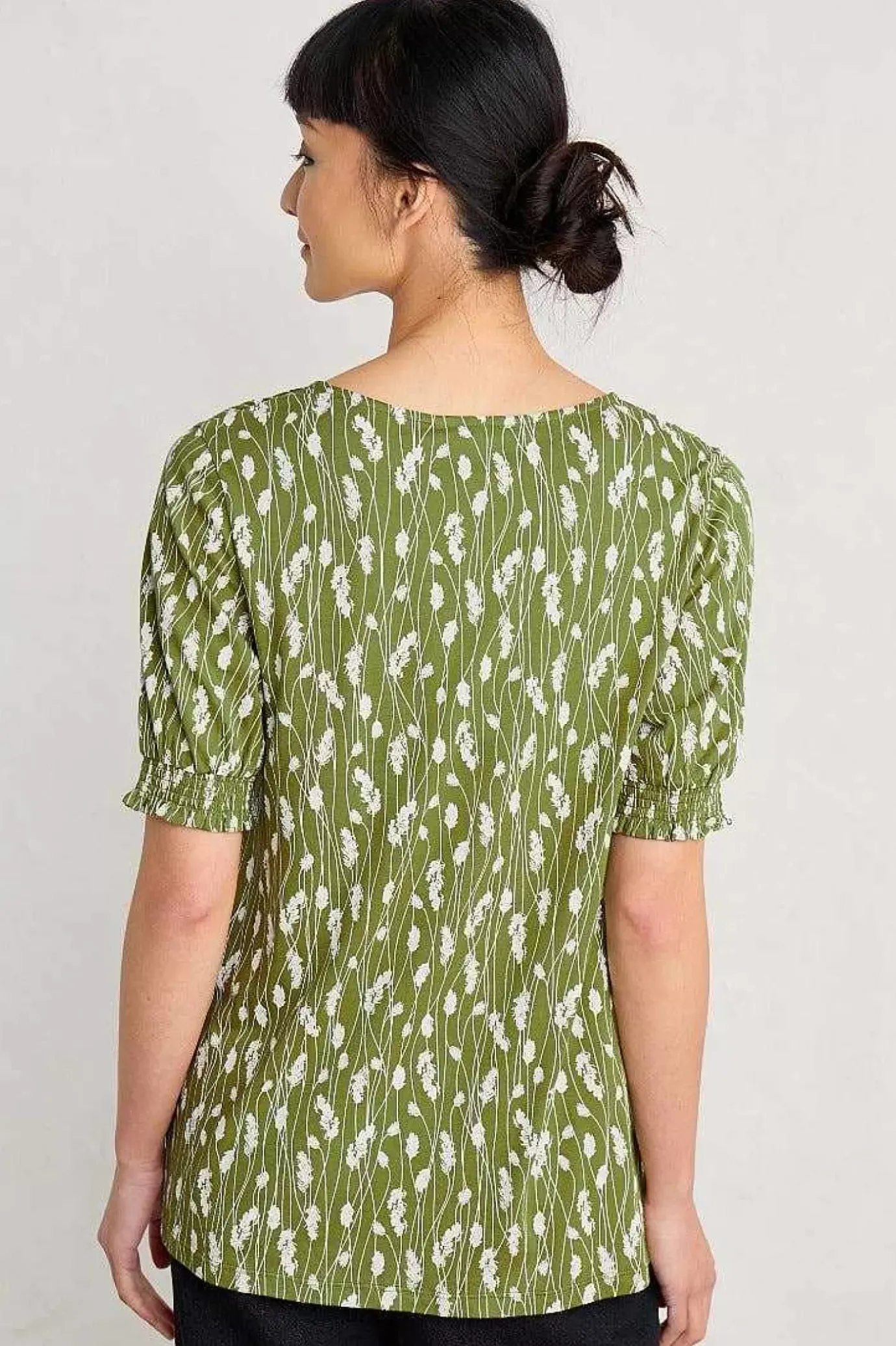 Seasalt Cornwall Rosehip V-Neck Jersey Top<Women Tops