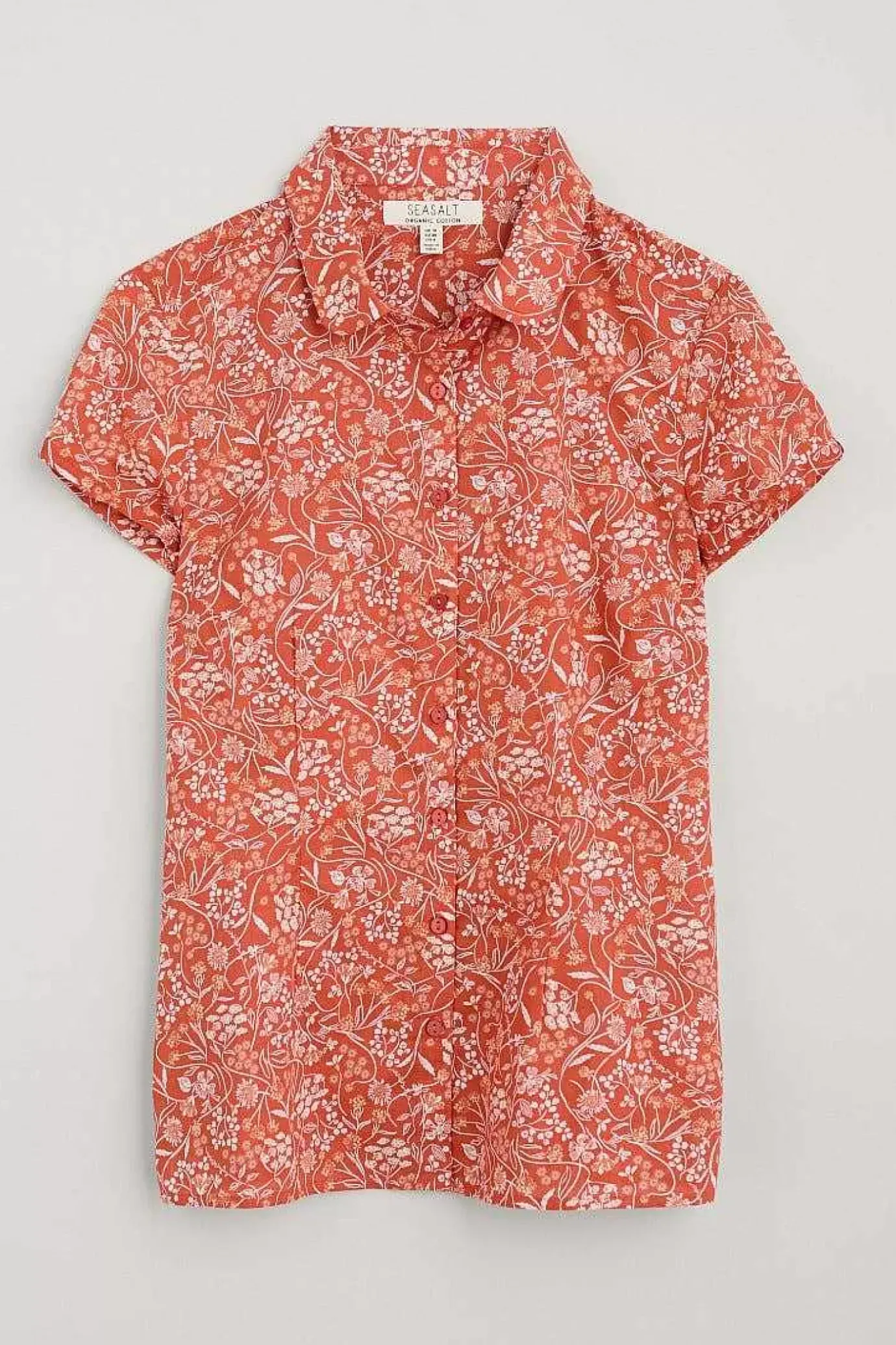 Seasalt Cornwall Rushmaker Short Sleeve Shirt<Women Tops