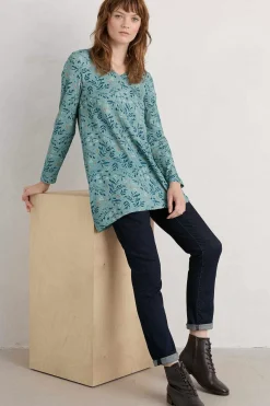 Seasalt Cornwall Sea Cruise V-Neck Tunic (Gots)<Women Tunics