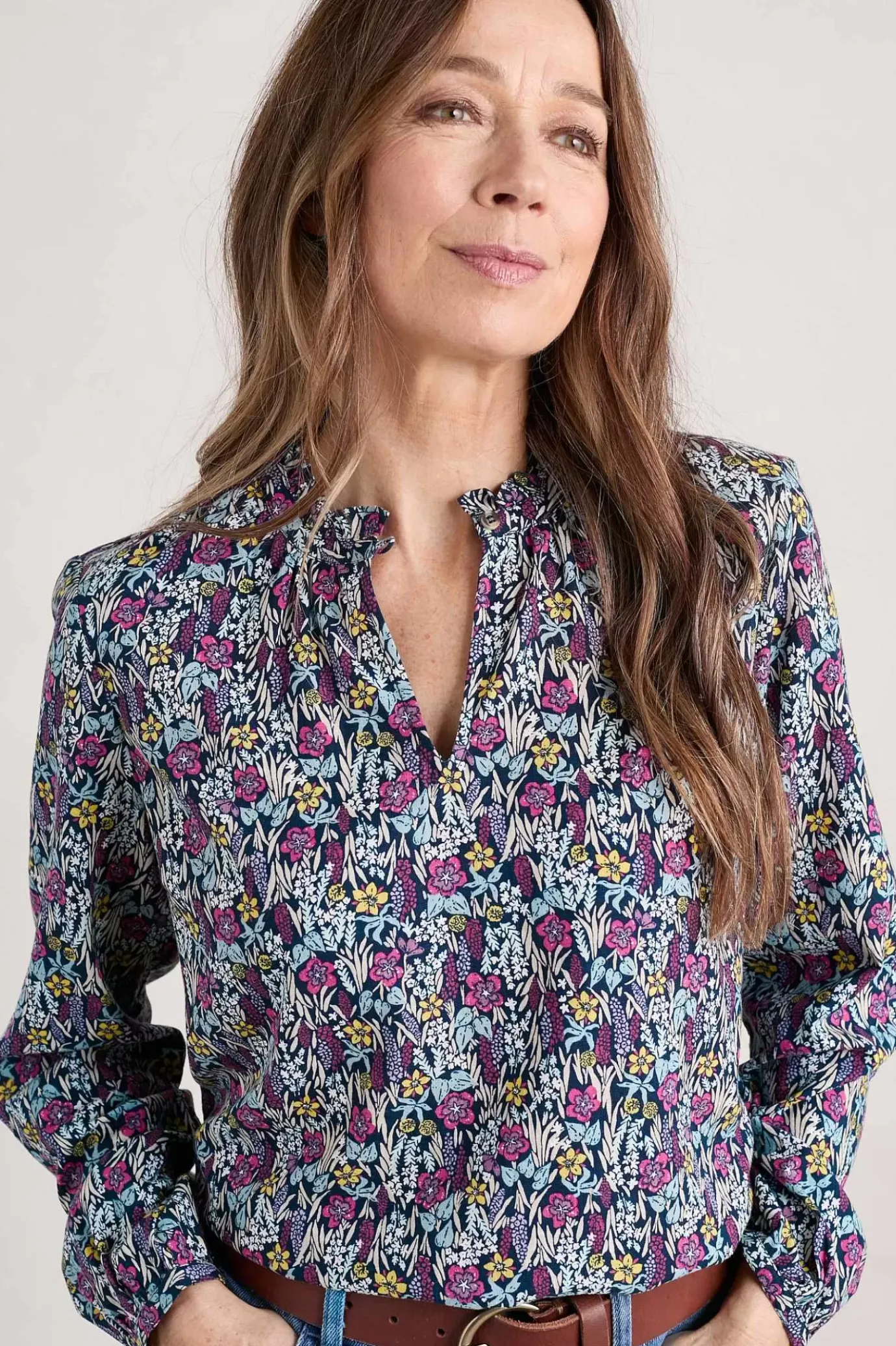 Seasalt Cornwall Sea Flow Printed Top<Women Tops