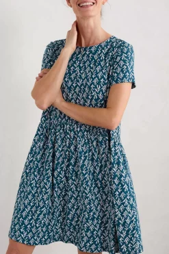 Seasalt Cornwall Sea Mirror Jersey Dress With Short Sleeves<Women Dresses
