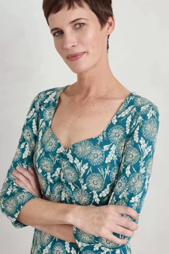 Seasalt Cornwall Secret Cove 3/4 Sleeve Midi Dress<Women Dresses