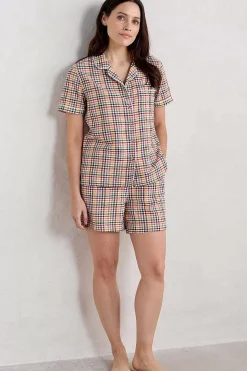 Seasalt Cornwall Senara Checked Summer Pyjamas<Women Nightwear