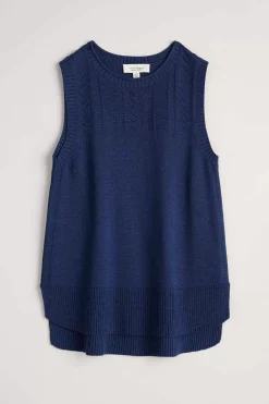 Seasalt Cornwall Smallcombe Organic Cotton Knitted Vest (Gots)<Women Knitwear