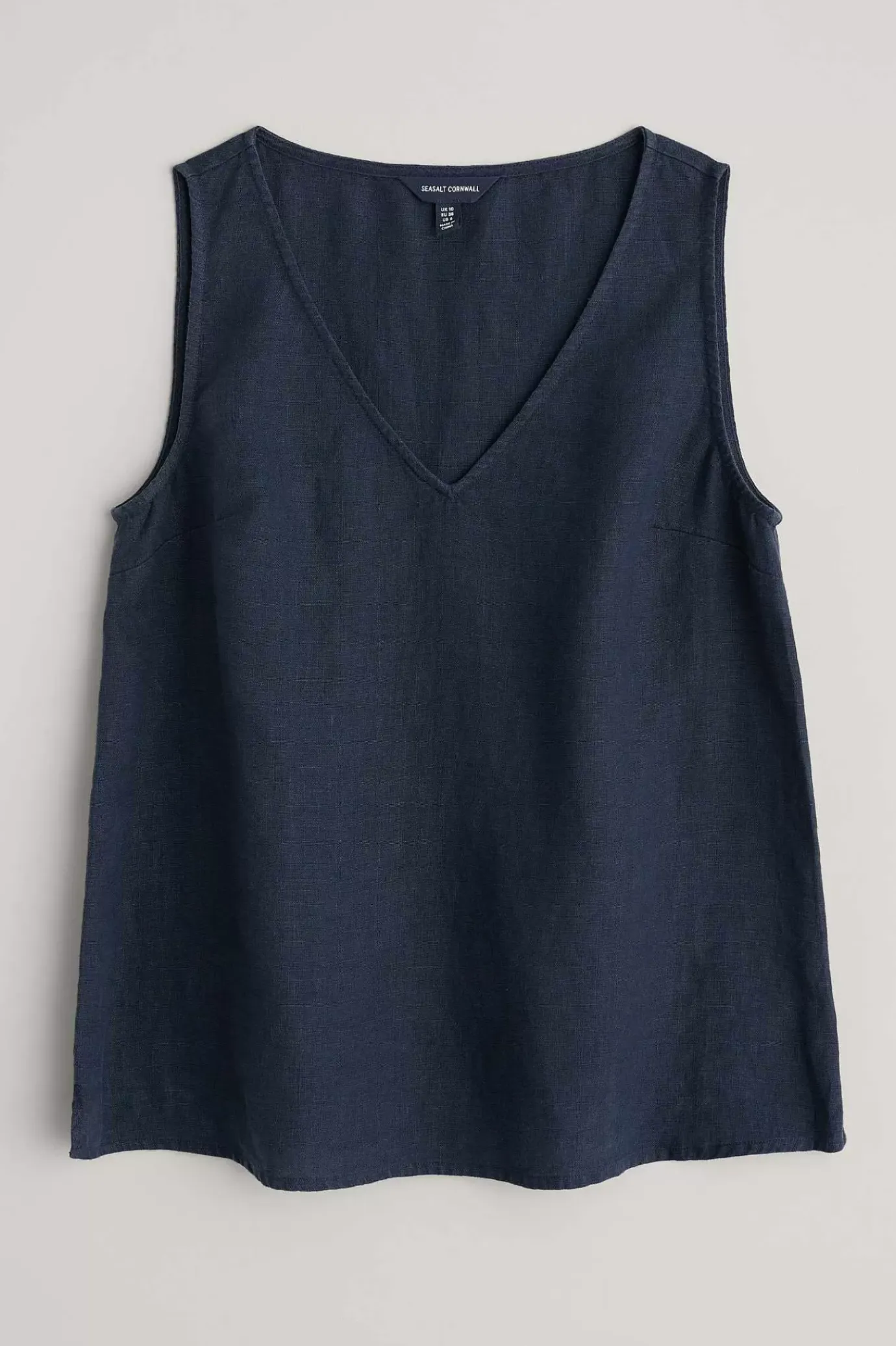Seasalt Cornwall Sunlit Seagrass Linen Vest<Women Tops