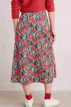 Seasalt Cornwall Swallow Hill Printed A-Line Skirt<Women Skirts