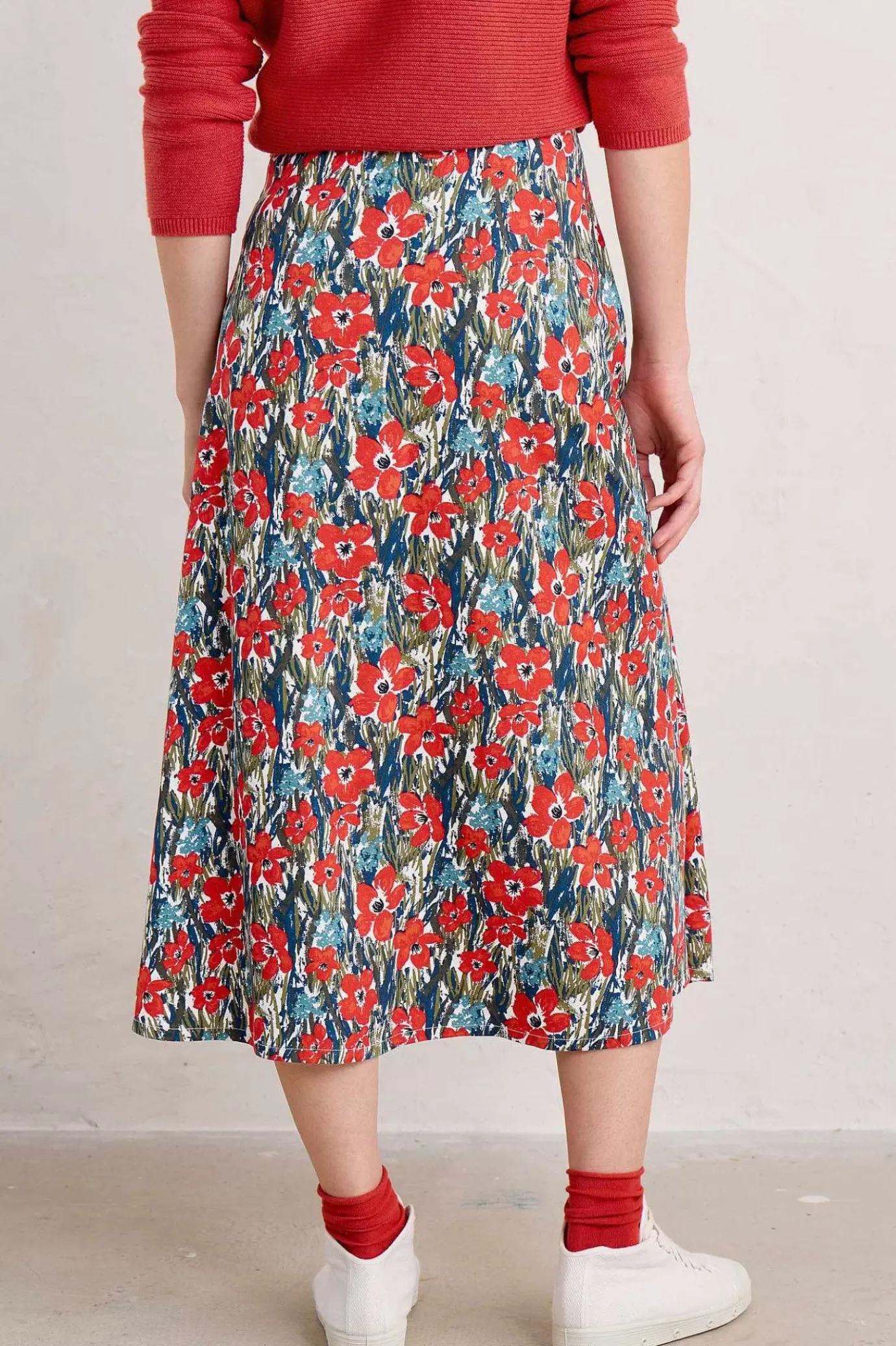 Seasalt Cornwall Swallow Hill Printed A-Line Skirt<Women Skirts