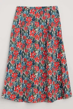 Seasalt Cornwall Swallow Hill Printed A-Line Skirt<Women Skirts
