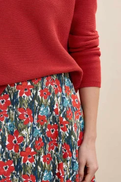 Seasalt Cornwall Swallow Hill Printed A-Line Skirt<Women Skirts