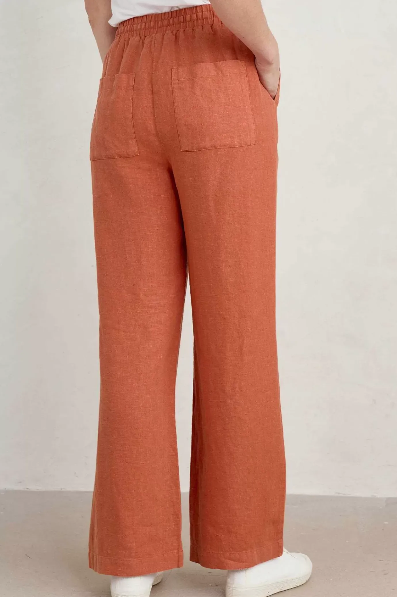 Seasalt Cornwall Tide Flow Wide Leg Linen Trousers<Women Trousers & Shorts