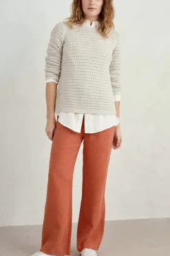 Seasalt Cornwall Tide Flow Wide Leg Linen Trousers<Women Trousers & Shorts