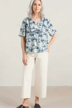 Seasalt Cornwall Treasury Short Sleeve Blouse<Women Tops