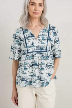 Seasalt Cornwall Treasury Short Sleeve Blouse<Women Tops