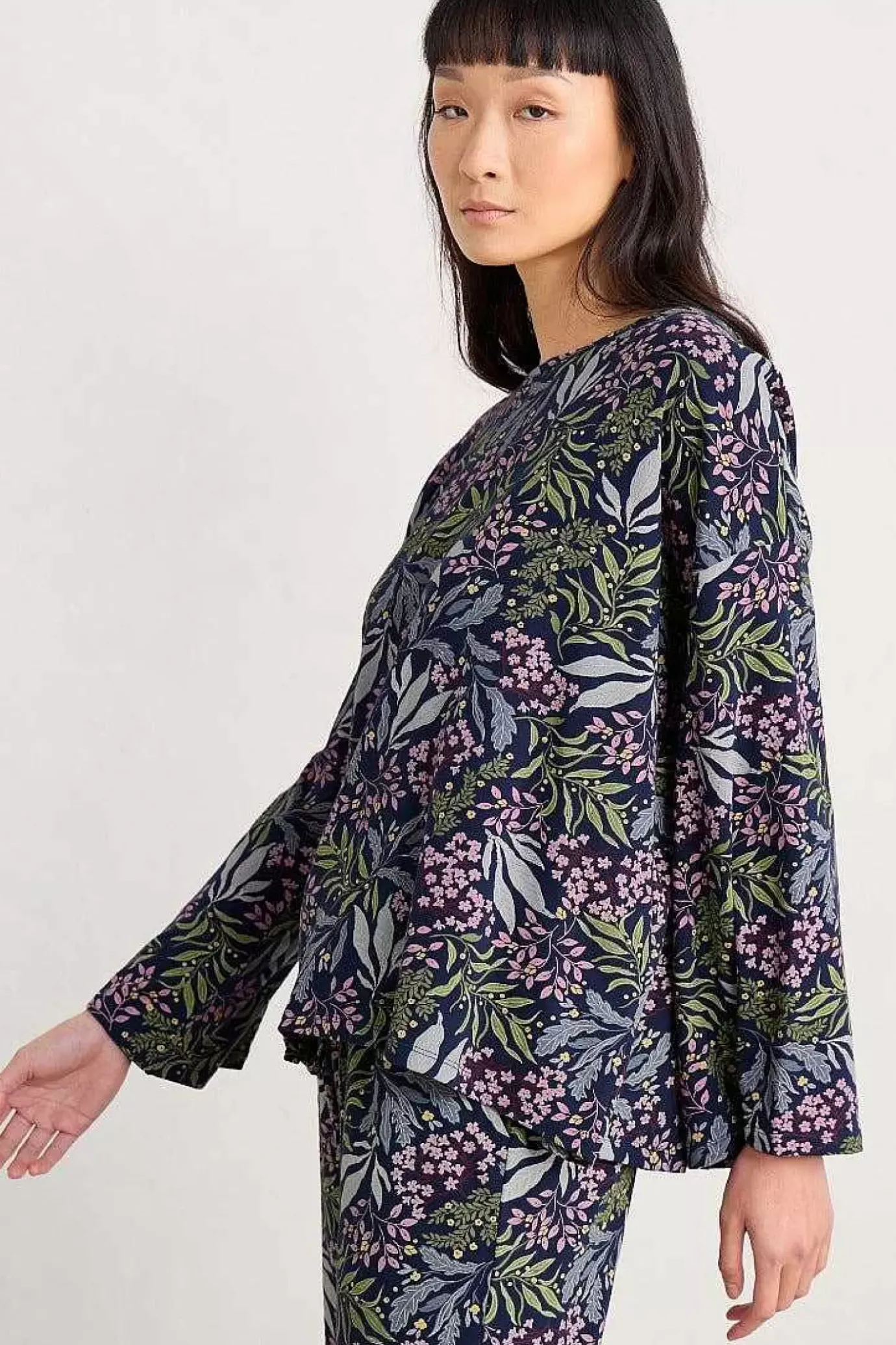 Seasalt Cornwall Tree Shadow Jersey Pyjamas<Women Nightwear