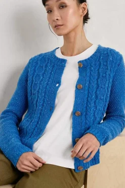 Seasalt Cornwall Tressa Merino Blend Cable Knit Cardigan<Women Knitwear