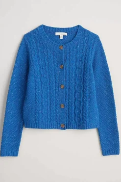 Seasalt Cornwall Tressa Merino Blend Cable Knit Cardigan<Women Knitwear