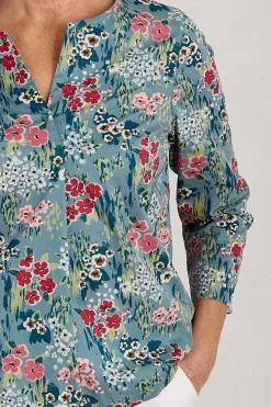 Seasalt Cornwall Watercolour Sketch 3/4 Sleeve Top (Gots)<Women Tops