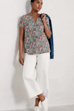 Seasalt Cornwall Waterflow Short Sleeve Top<Women Tops