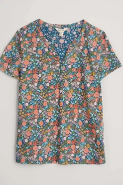 Seasalt Cornwall Waterflow Short Sleeve Top<Women Tops