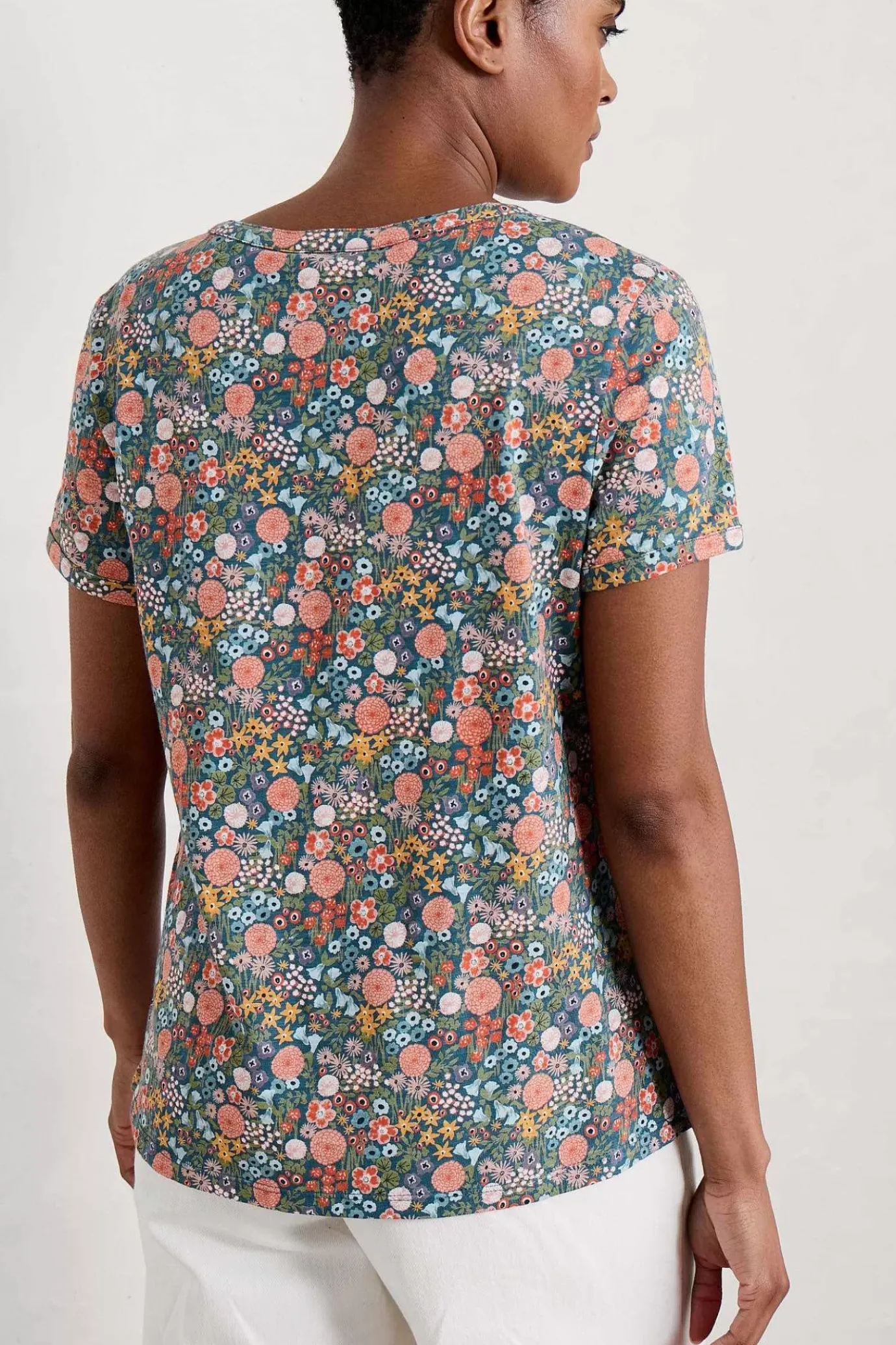 Seasalt Cornwall Waterflow Short Sleeve Top<Women Tops