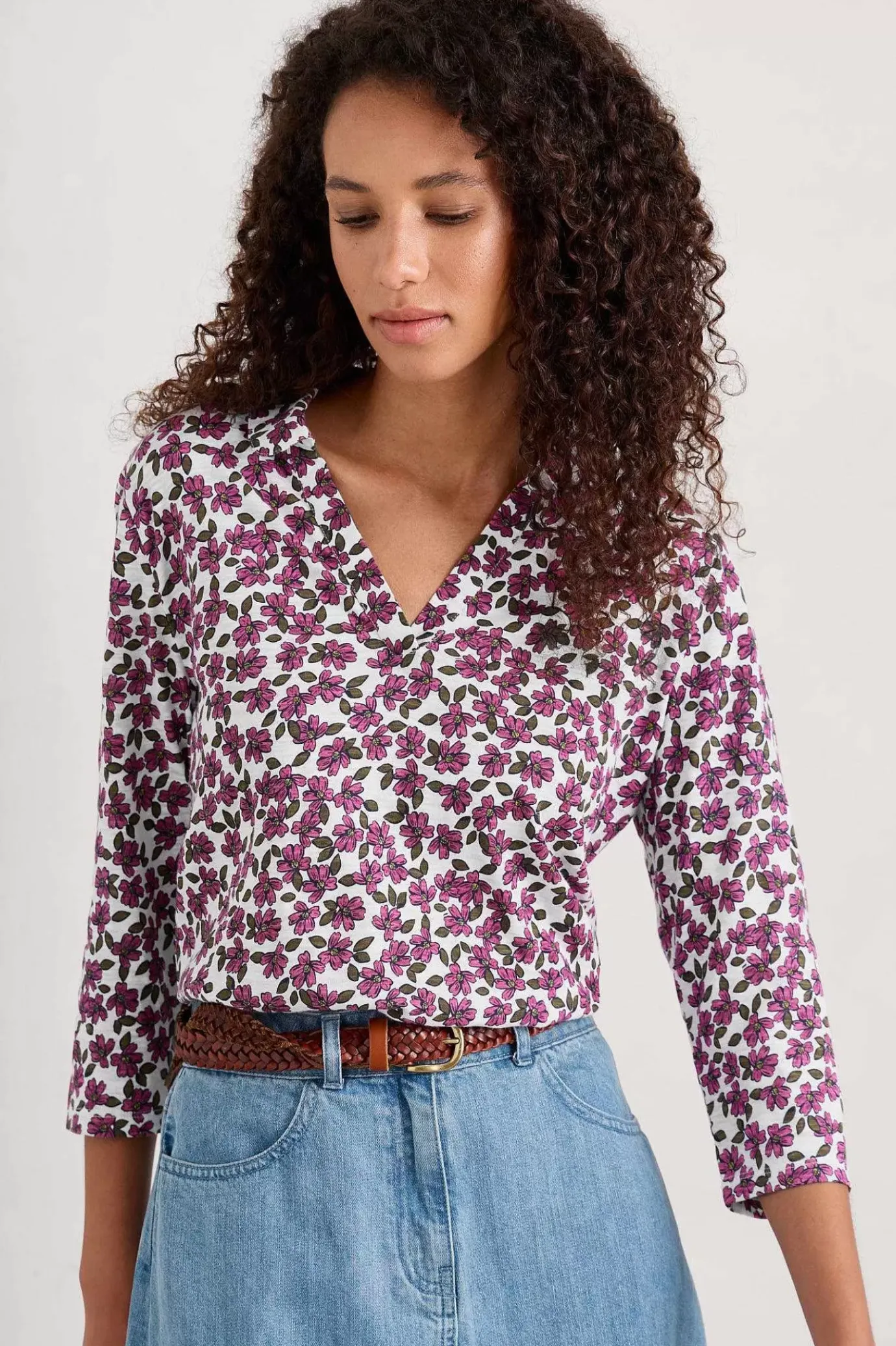 Seasalt Cornwall Wavecrest Jersey Shirt (Gots)<Women Tops