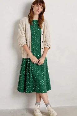 Seasalt Cornwall Wild Bouquet 3/4 Sleeve Midi Dress<Women Dresses