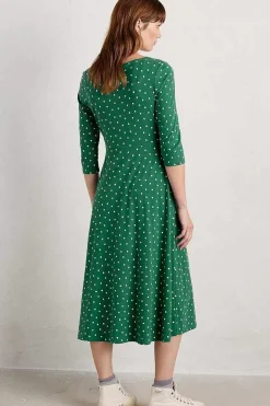 Seasalt Cornwall Wild Bouquet 3/4 Sleeve Midi Dress<Women Dresses