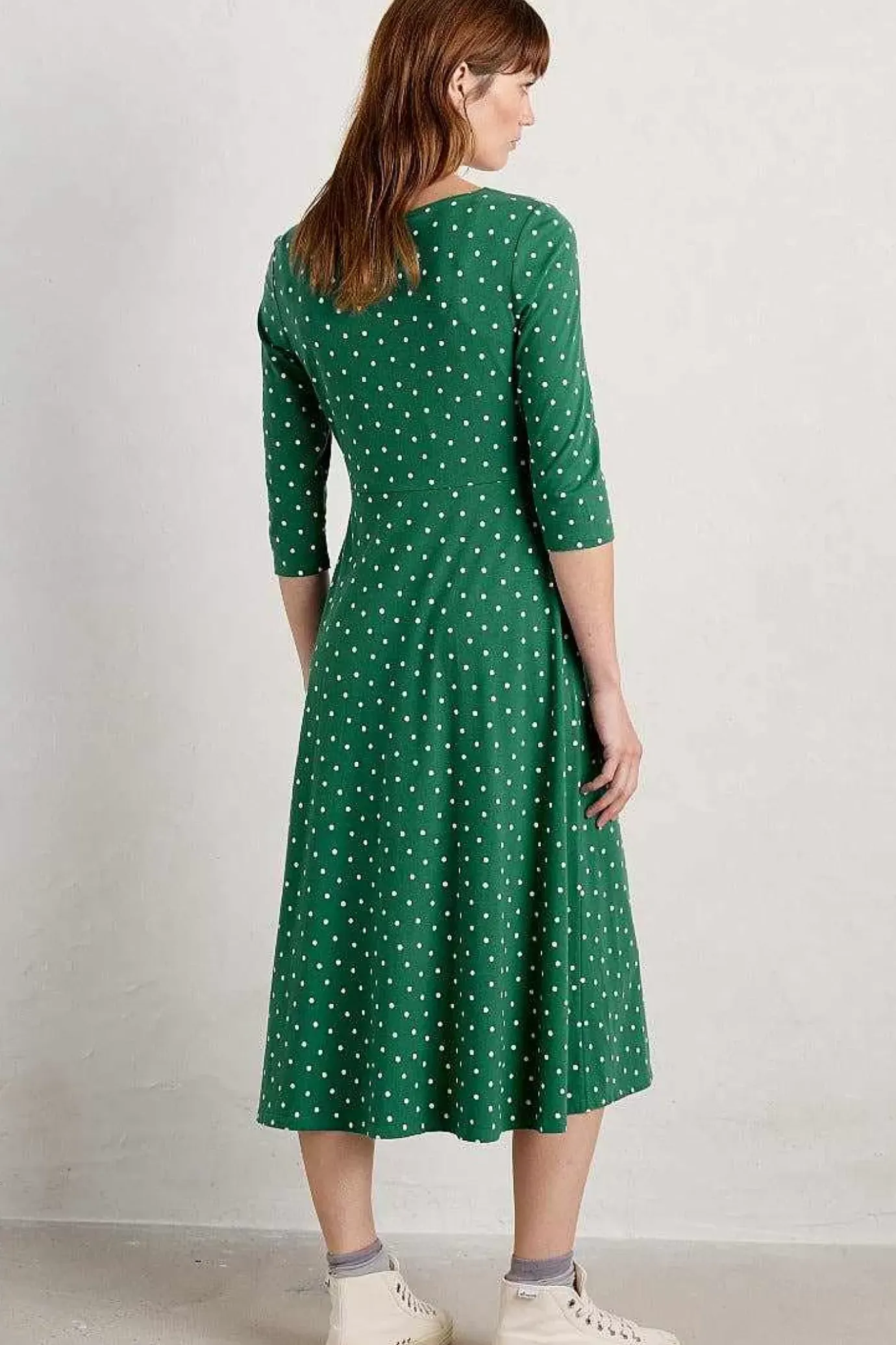 Seasalt Cornwall Wild Bouquet 3/4 Sleeve Midi Dress<Women Dresses
