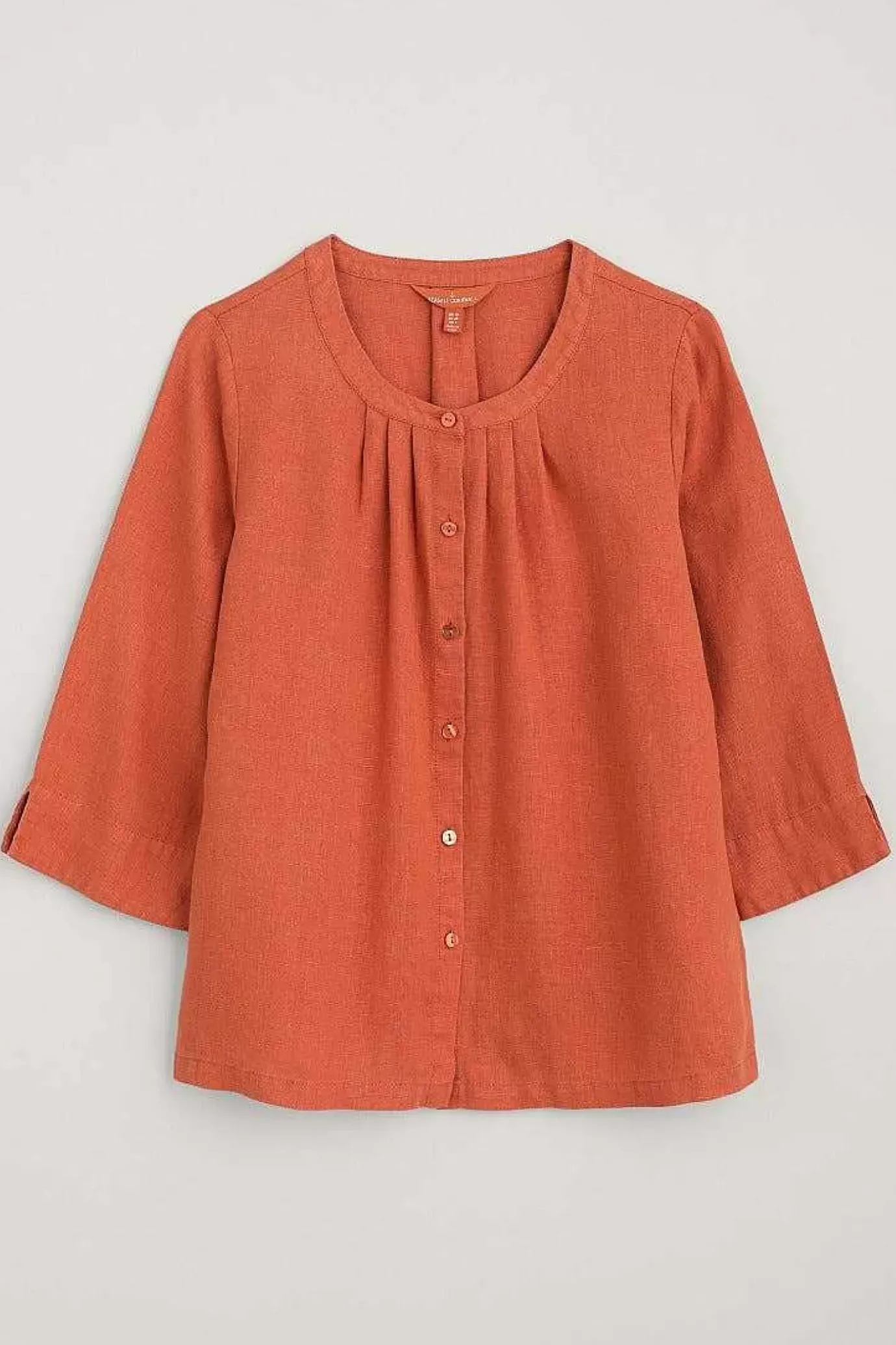 Seasalt Cornwall Wild Fennel Button Through Linen Top<Women Tops