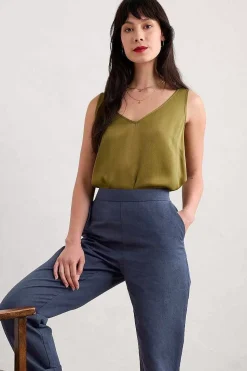 Seasalt Cornwall Wilder V-Neck Satin Vest<Women Tops