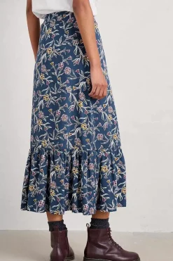 Seasalt Cornwall Wildflower Field Tiered Midi Skirt<Women Skirts
