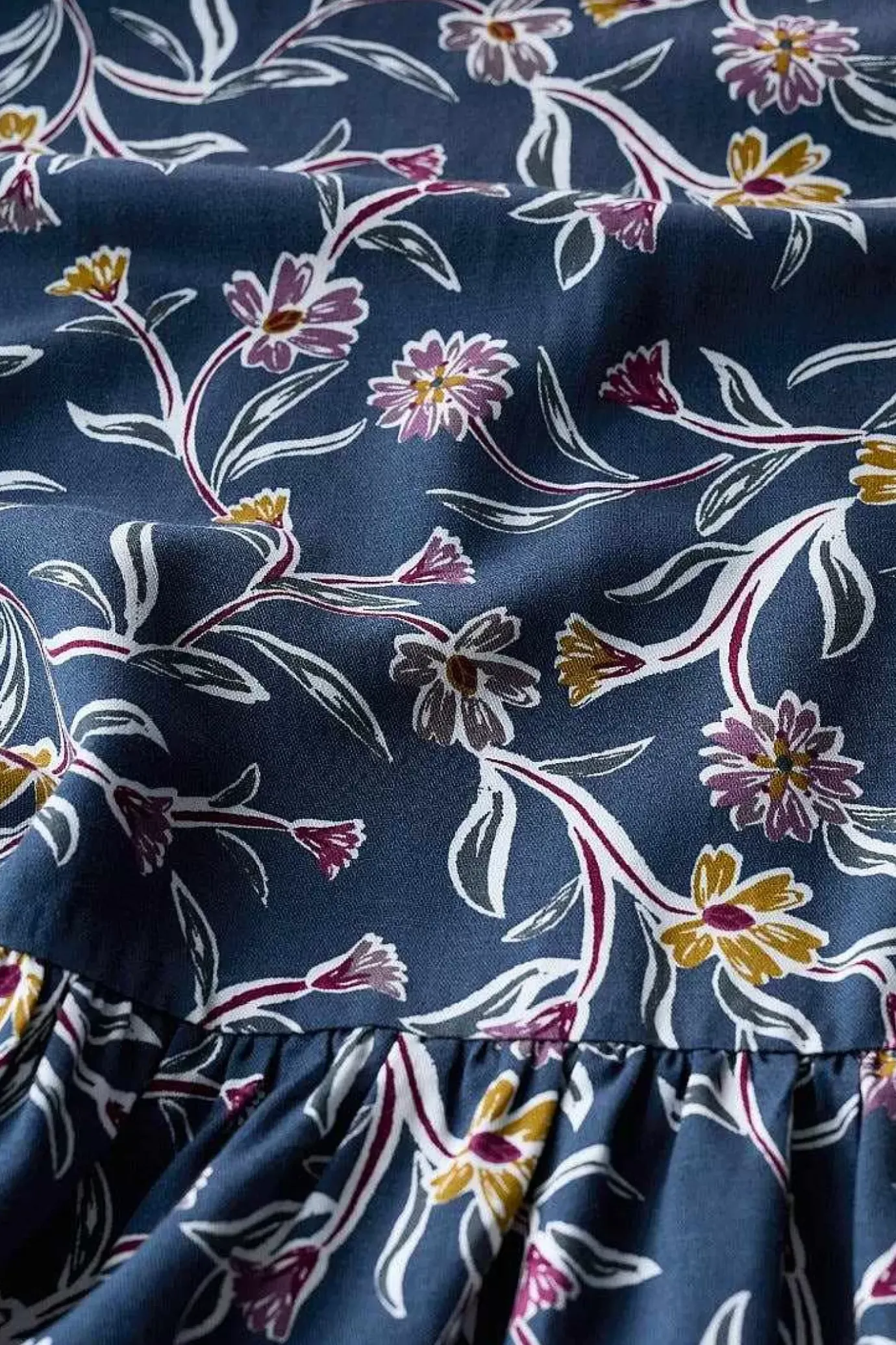 Seasalt Cornwall Wildflower Field Tiered Midi Skirt<Women Skirts