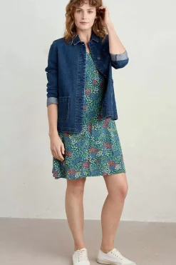 Seasalt Cornwall Wilsey Empire Line Flared Sleeve Dress<Women Dresses