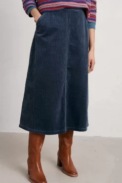 Seasalt Cornwall Window Wren Cord Midi Skirt<Women Skirts