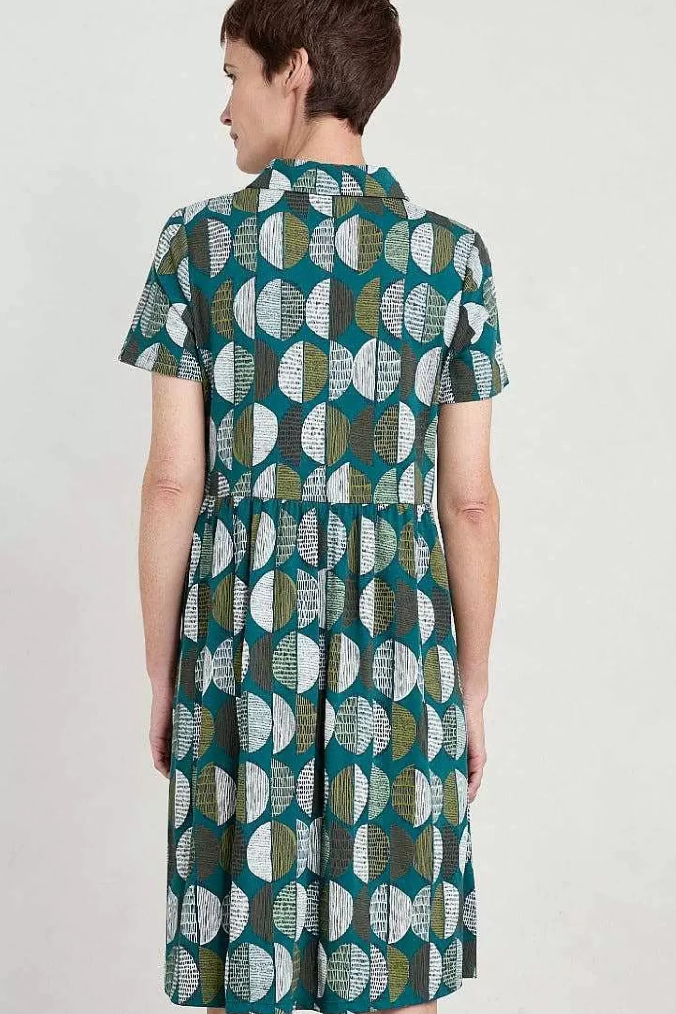 Seasalt Cornwall Wood Rush Short Sleeve Jersey Dress<Women Dresses