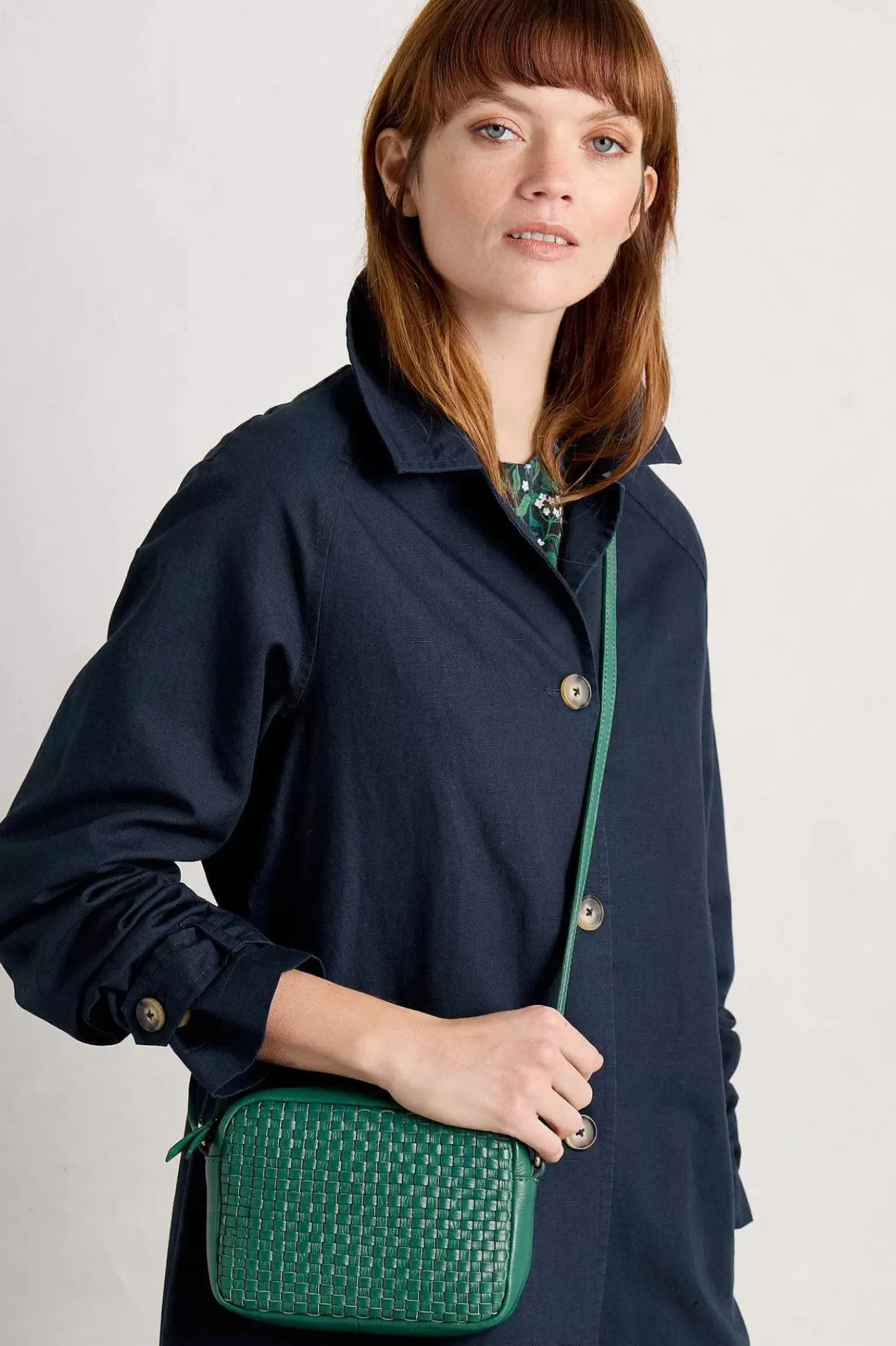 Seasalt Cornwall Woven Sea Fan Leather Cross-Body Bag<Women Bags